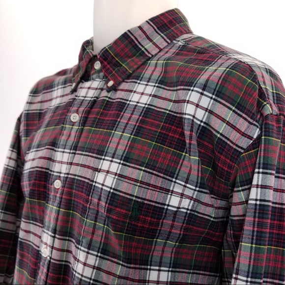 "SOLD ONLINE" POLO Ralph Lauren XXL Red Plaid - Picture 3 of 7